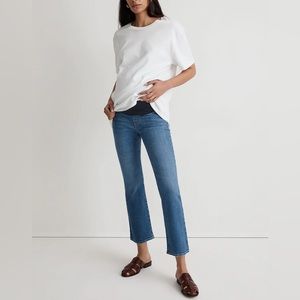 Madewell Maternity Kick Out Crop Jeans
